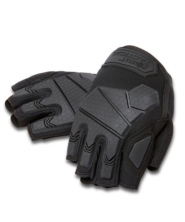 Alpha Fingerless Tactical Gloves - Black
