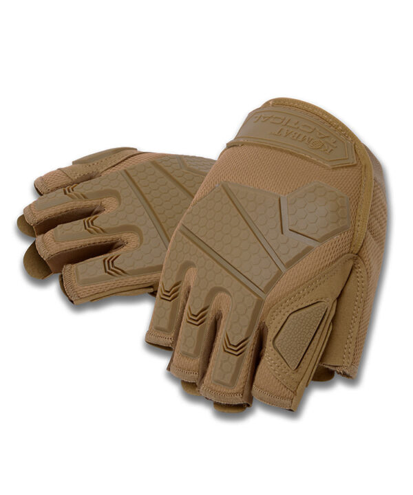 Alpha Fingerless Tactical Gloves - Coyote
