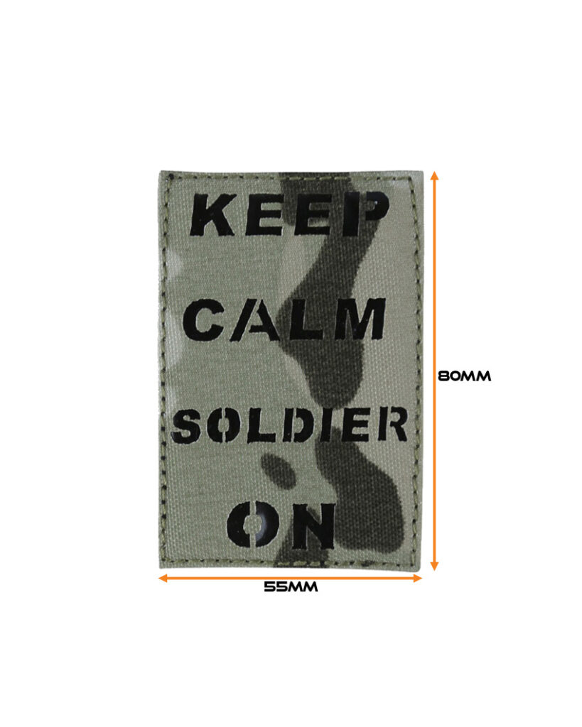 Laser Cut Keep Calm Soldier On Patch - BTP