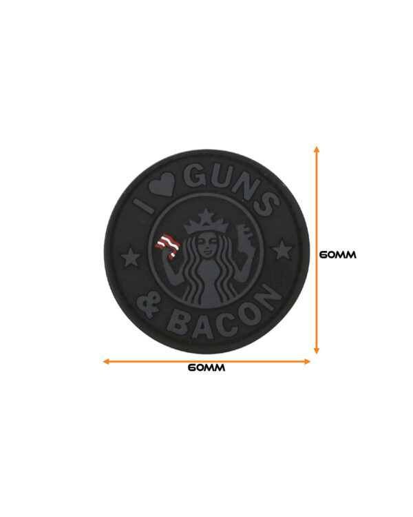Guns & Bacon Patch - Black