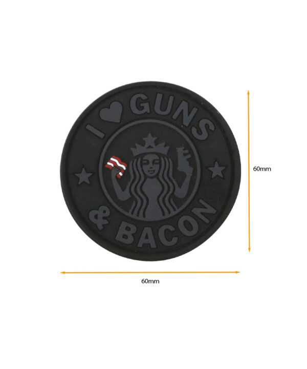 Guns & Bacon Patch - Black