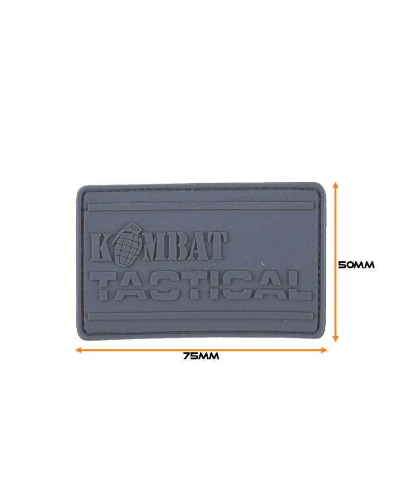Kombat PVC Tactical Patch - Gunmetal Grey