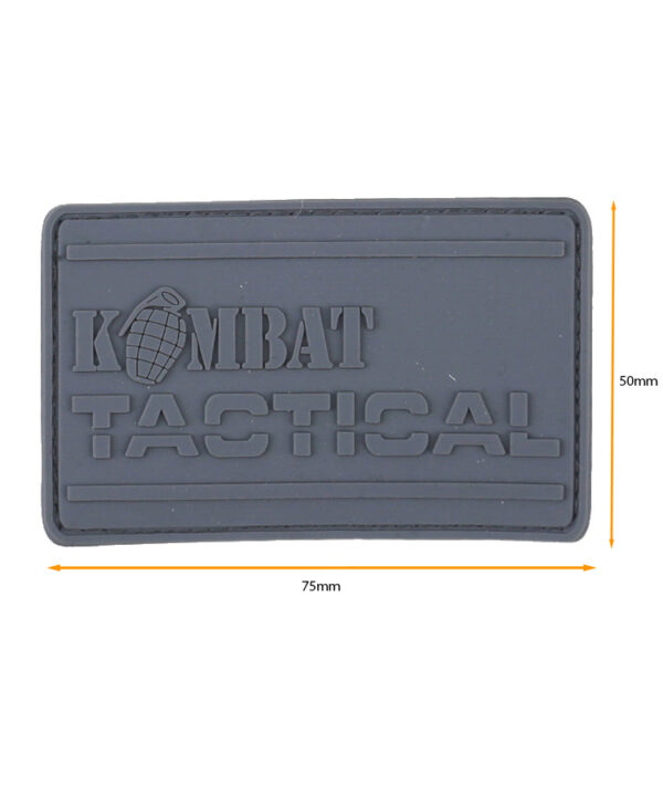 Kombat PVC Tactical Patch - Gunmetal Grey