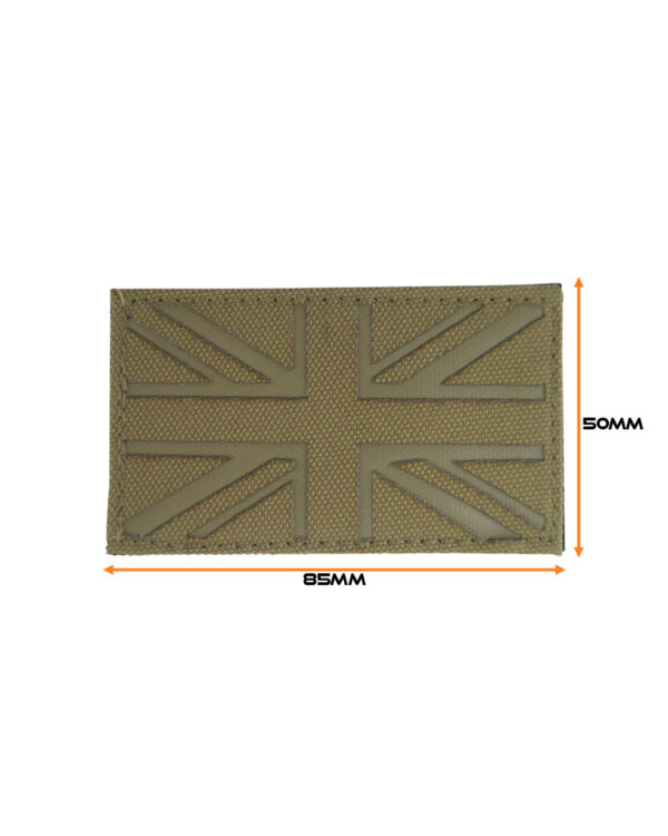 UK Laser Cut Patch - Coyote / Dark Coyote