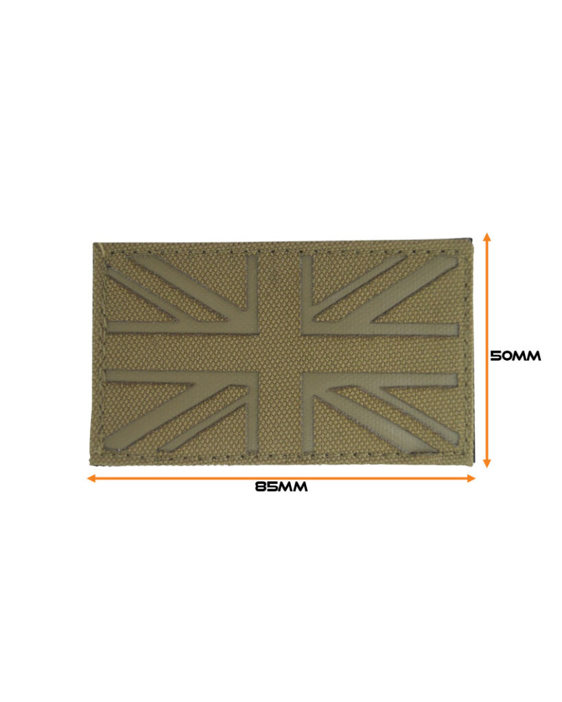 UK Laser Cut Patch - Coyote / Dark Coyote