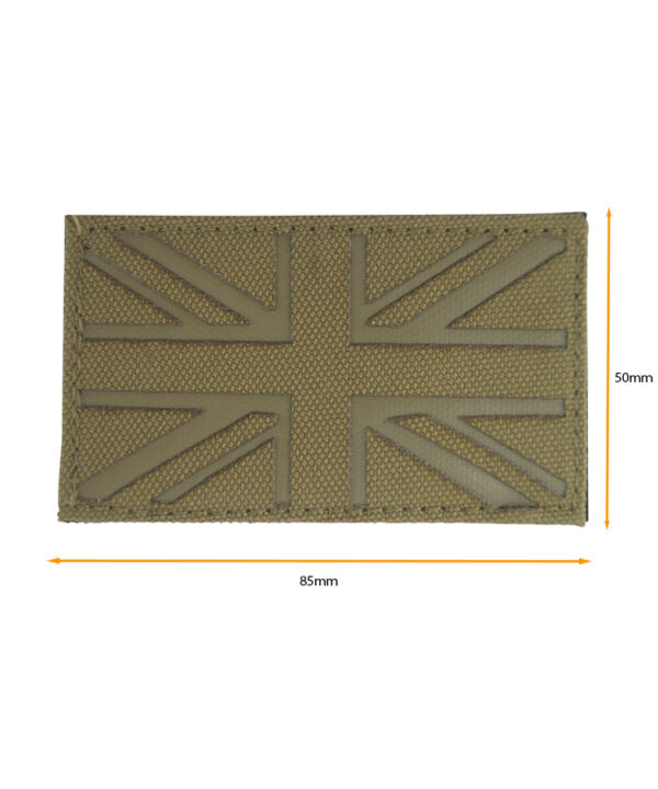 UK Laser Cut Patch - Coyote / Dark Coyote