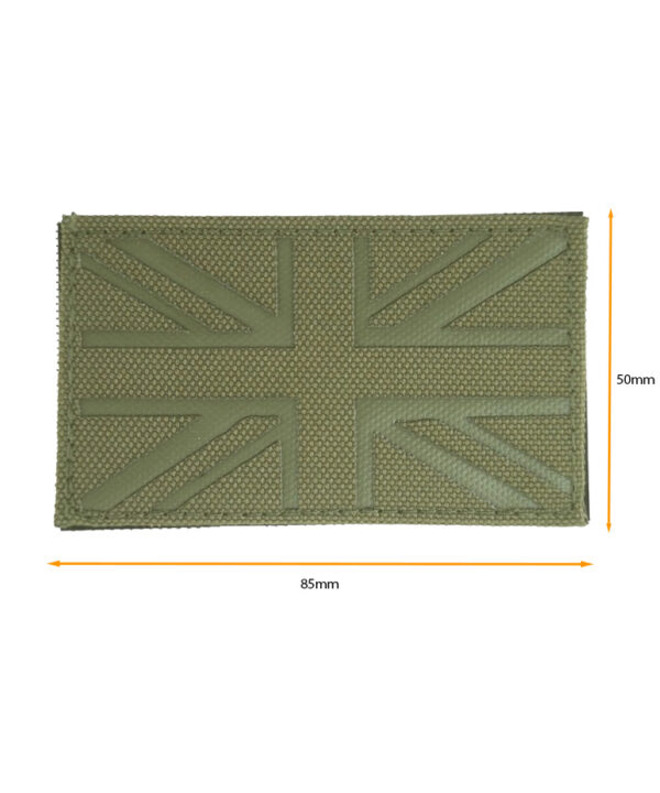 UK Laser Cut Patch - Olive / Dark Olive