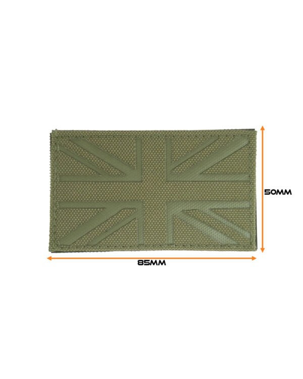 UK Laser Cut Patch - Olive / Dark Olive