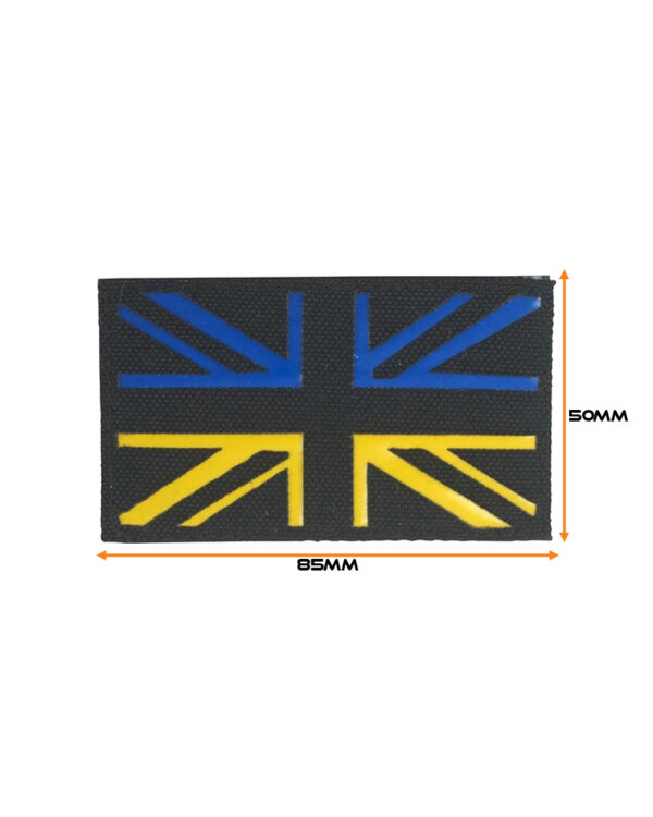 Ukraine / UK - Laser Patch - Black