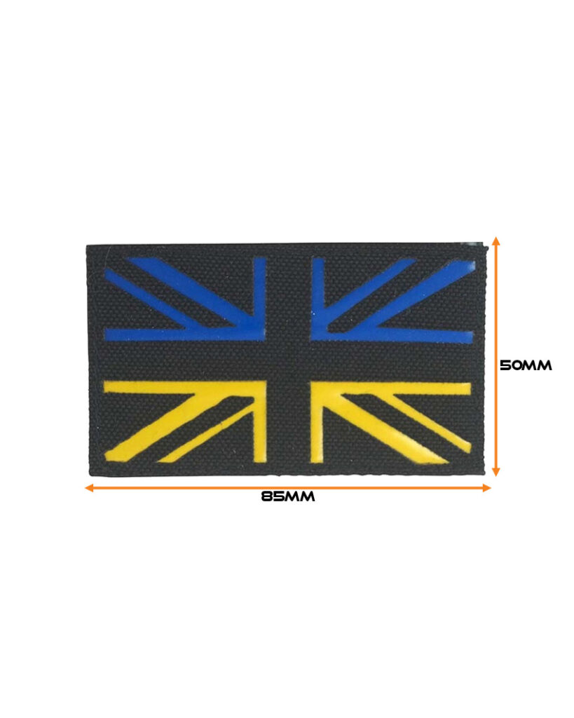 Ukraine / UK - Laser Patch - Black