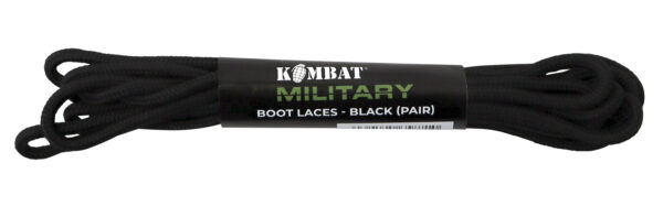 Boot Laces - BLACK (Retail Pack - pair)