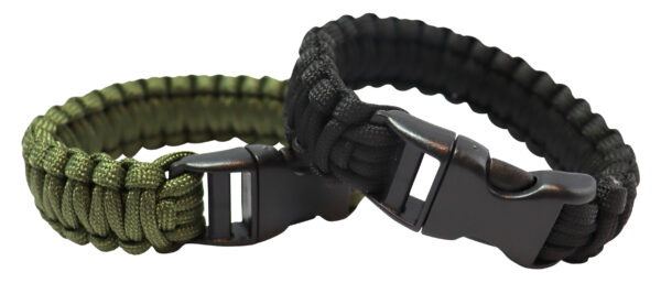 Paracord Survival Bracelet - Black