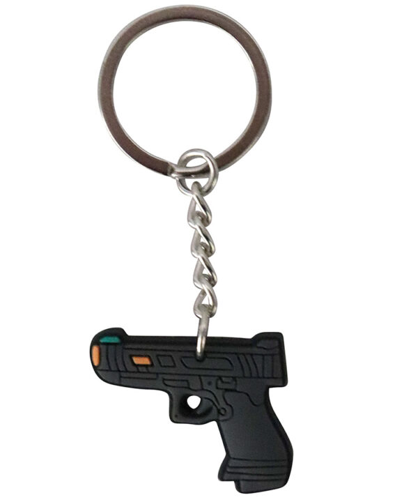 KOMK-030 Rubber Keyring - Pistol