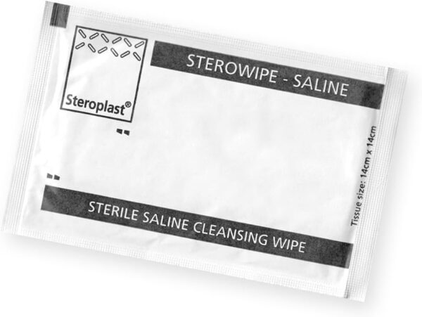 Sterile Saline Wipes (pack of 10 wipes - individually wrapped)