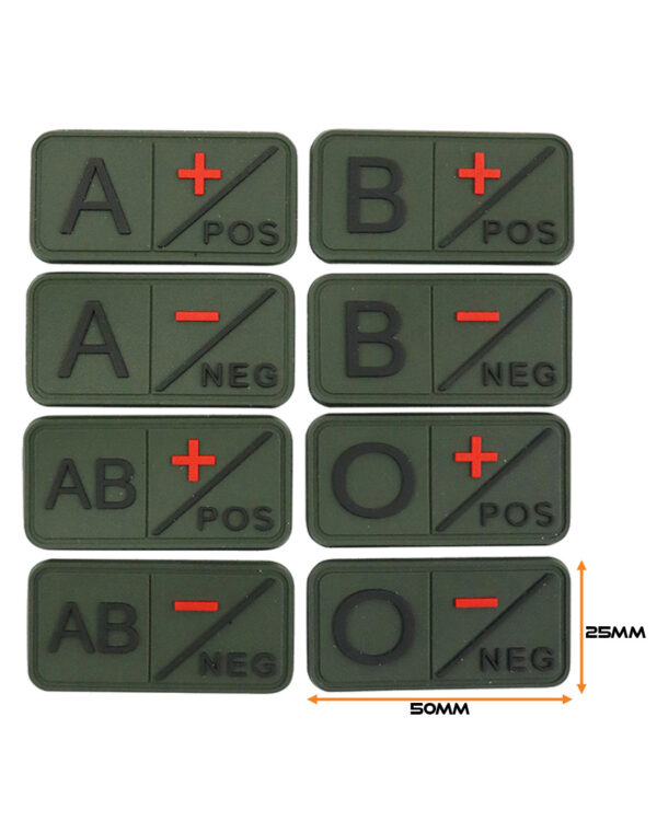 Tactical Blood Group Patch - Olive Green