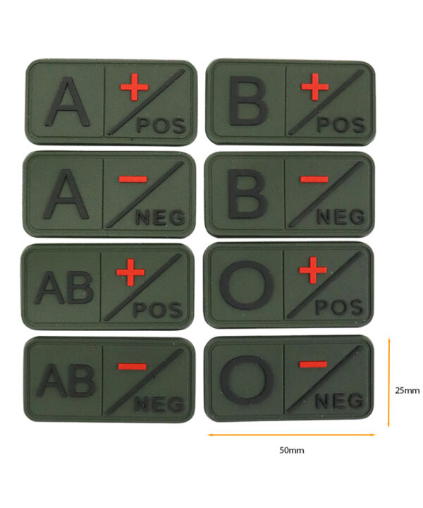 Tactical Blood Group Patch - Olive Green
