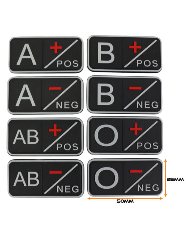 Tactical Blood Group Patch - Black