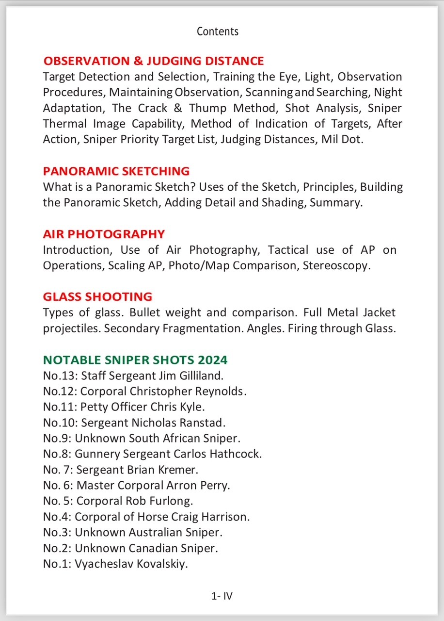 Sniper Pocket Book - 4th Edition - Image 4