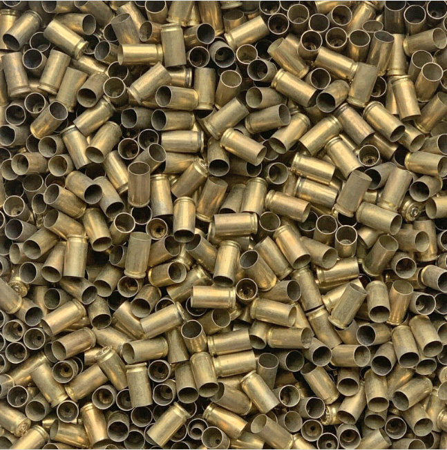 100 x 9mm brass casing / shells (once fired) - Image 2
